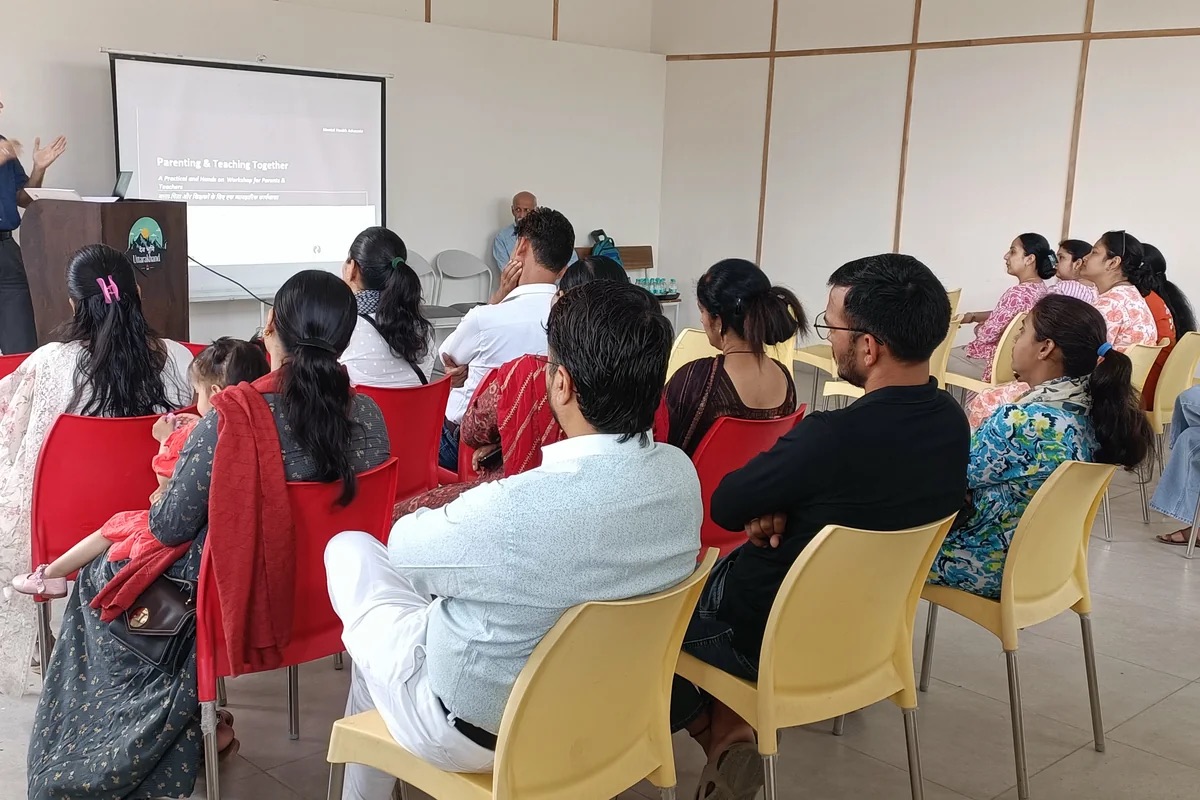 Parents and teachers participating in a Rosemounts professional-learning workshop